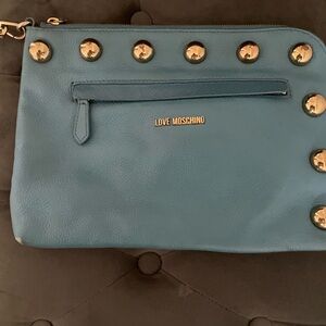 Love Moschino Blue Clutch Bag